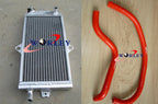 3-Core Aluminum Radiator & White Hose for Suzuki LT250R (85-92)