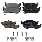 Set of 4 Brake Pads for Jeep Wrangler (2003–2004)