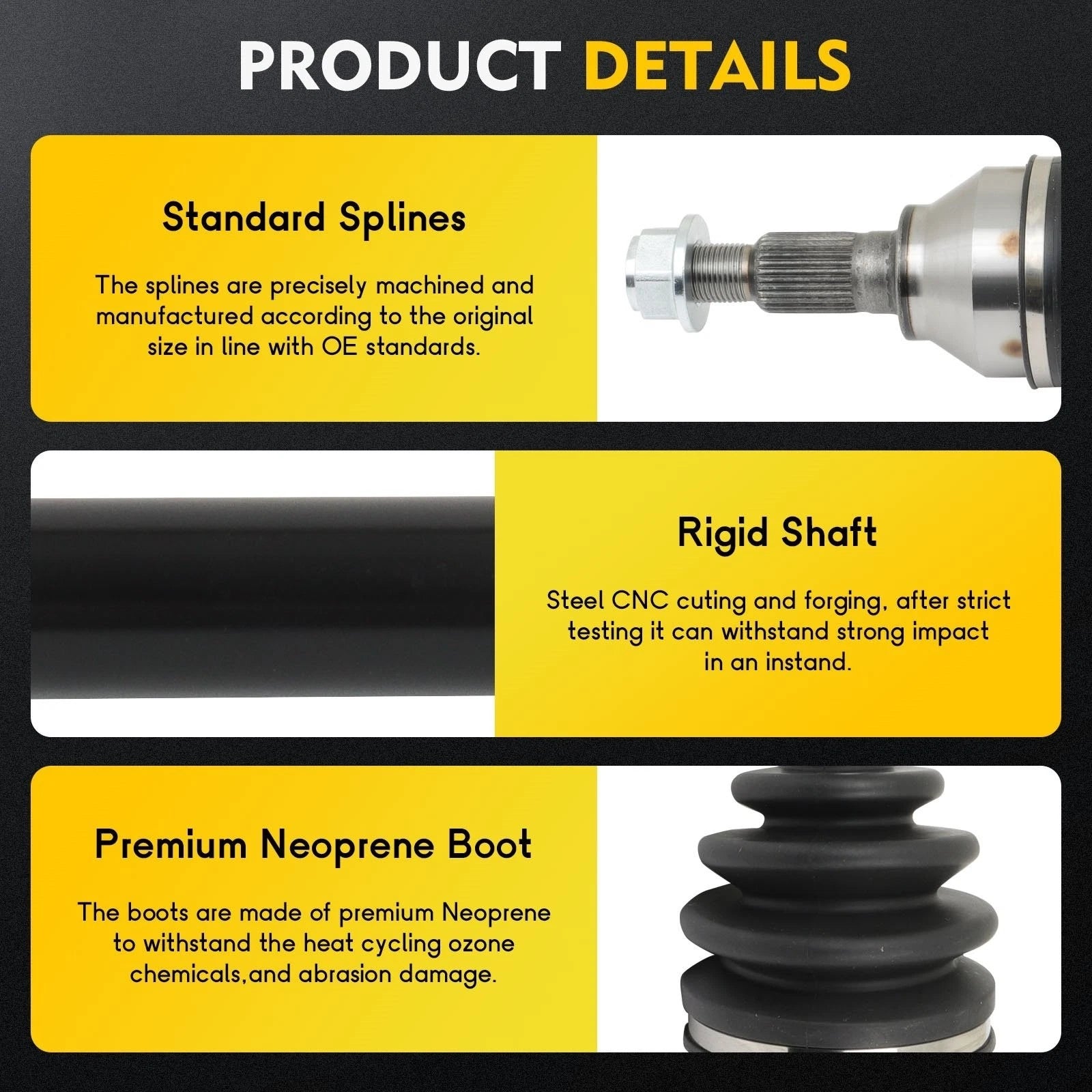 Front CV Axle Shaft Assembly for Chevrolet Captiva Sport (2012–2015)