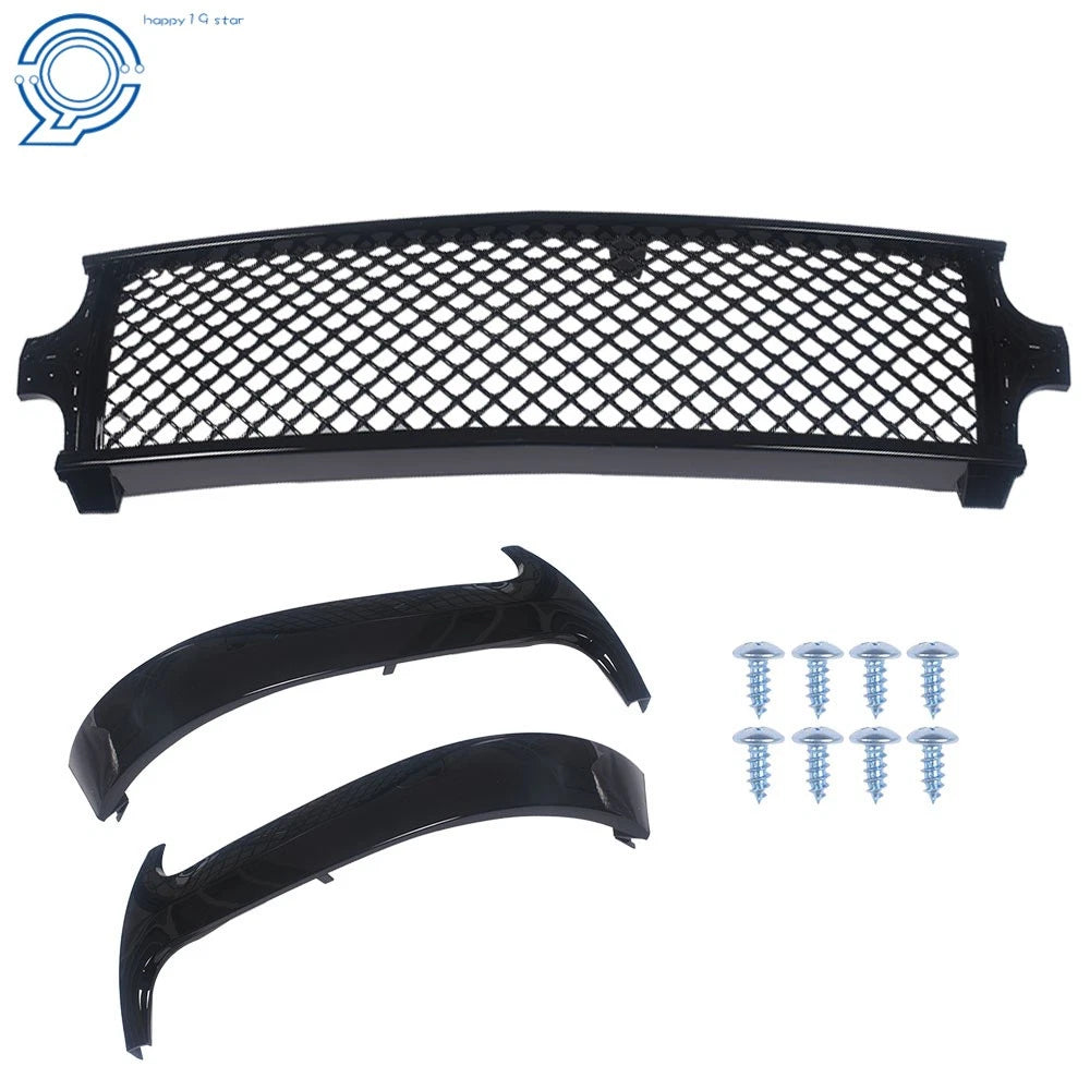 Front Bumper Grille Glossy Black for Silverado Tahoe Suburban (1999–2006)