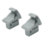 Car Sun Visor Holder Clips Grey for Mitsubishi Lancer, Outlander, ASX, Evolution
