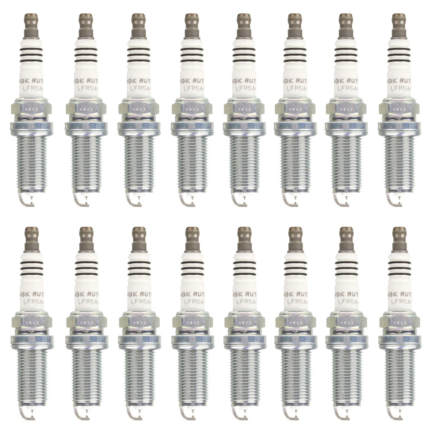 Set of 16 NGK Ruthenium HX Spark Plugs for Dodge Charger V8 (2006–2023)
