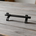 Barn Door Handle for Sliding Door (Carbon Steel, Black Finish)