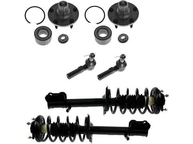 Front Strut Coil Spring Wheel Hub Tie Rod Kit for Mazda Tribute (2001–2007) TS388ZV