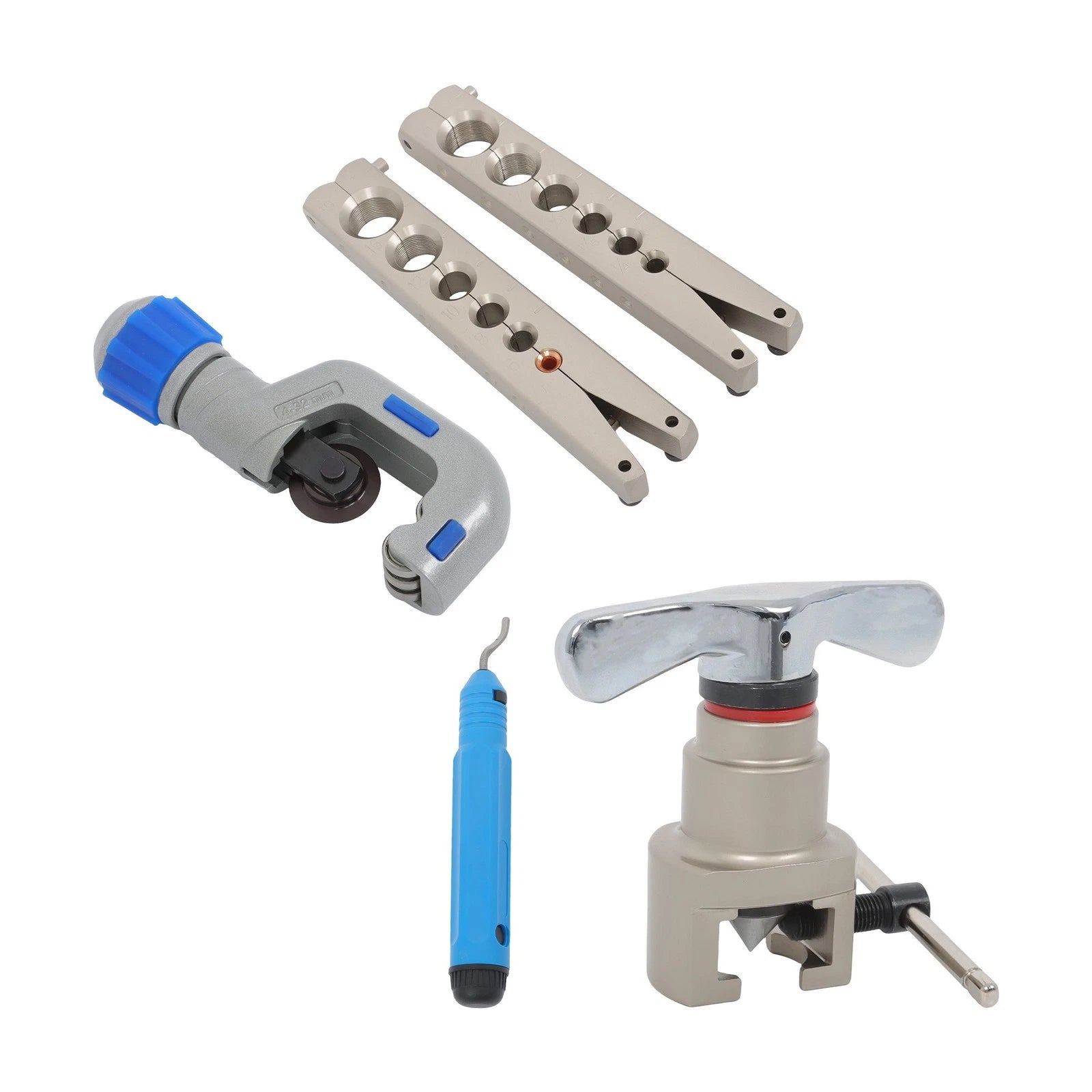 Flaring Tool Kit for 1/4 - 3/4 Tubing (6 Holes, 45°)