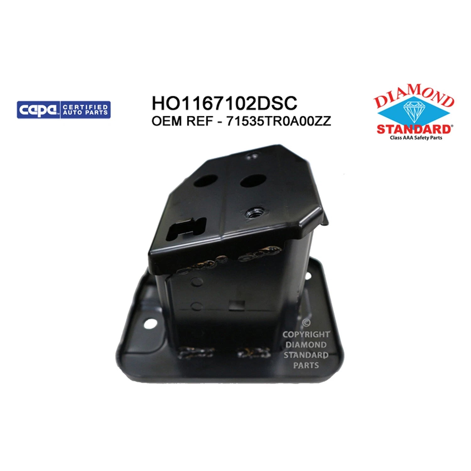 Replacement Steel Front Passenger Side Bumper Impact Bar Bracket for Toyota