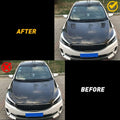 2Pcs Air Flow Intake Hood Scoop Vent Cover for Universal Black Car
