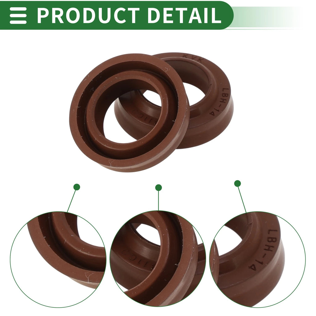 Set of 5 Oil Seal Rotary Shaft Seal FKM Rubber 14x22x4.5mm