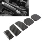 Set of 5 Water Cup Holder Mat Cover Trim for Jeep Wrangler JL (2018–2022)