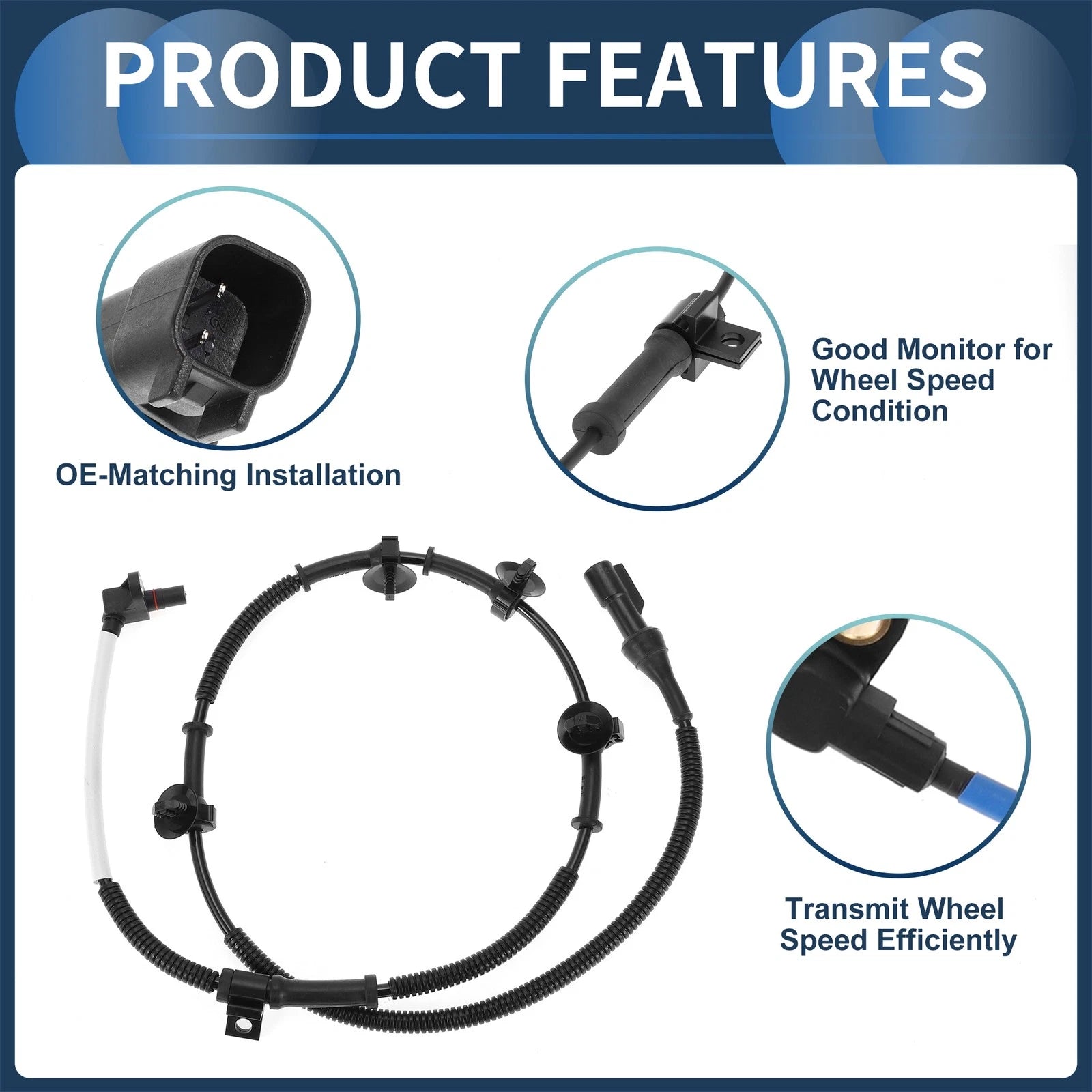 ABS Wheel Speed Sensor for Ford F-250 Super Duty (2011–2016) No.BC3Z2C204C