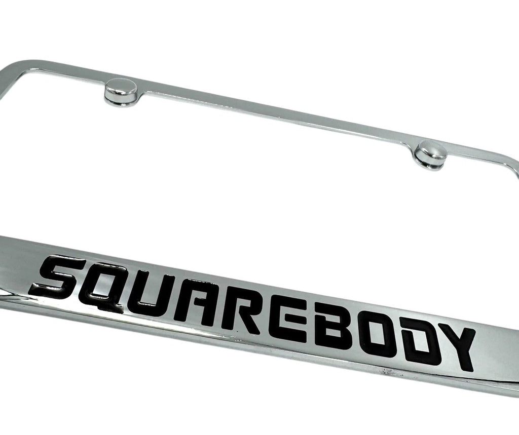 Chrome Engraved License Plate Frame for Chevy Squarebody (1967–1972)