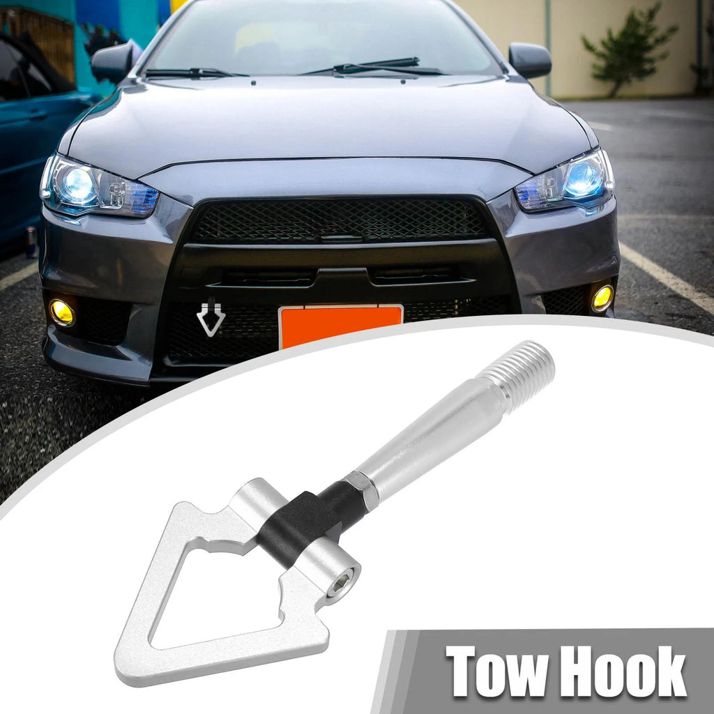 Tow Hook for Mitsubishi Lancer EVO X (2008–2015) - Silver Tone