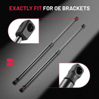 2Pc C16-21081 Gas Struts for Toolbox Truck Topper Camper Shell (26–28.9in) (115N/26lb) (2000–2000)
