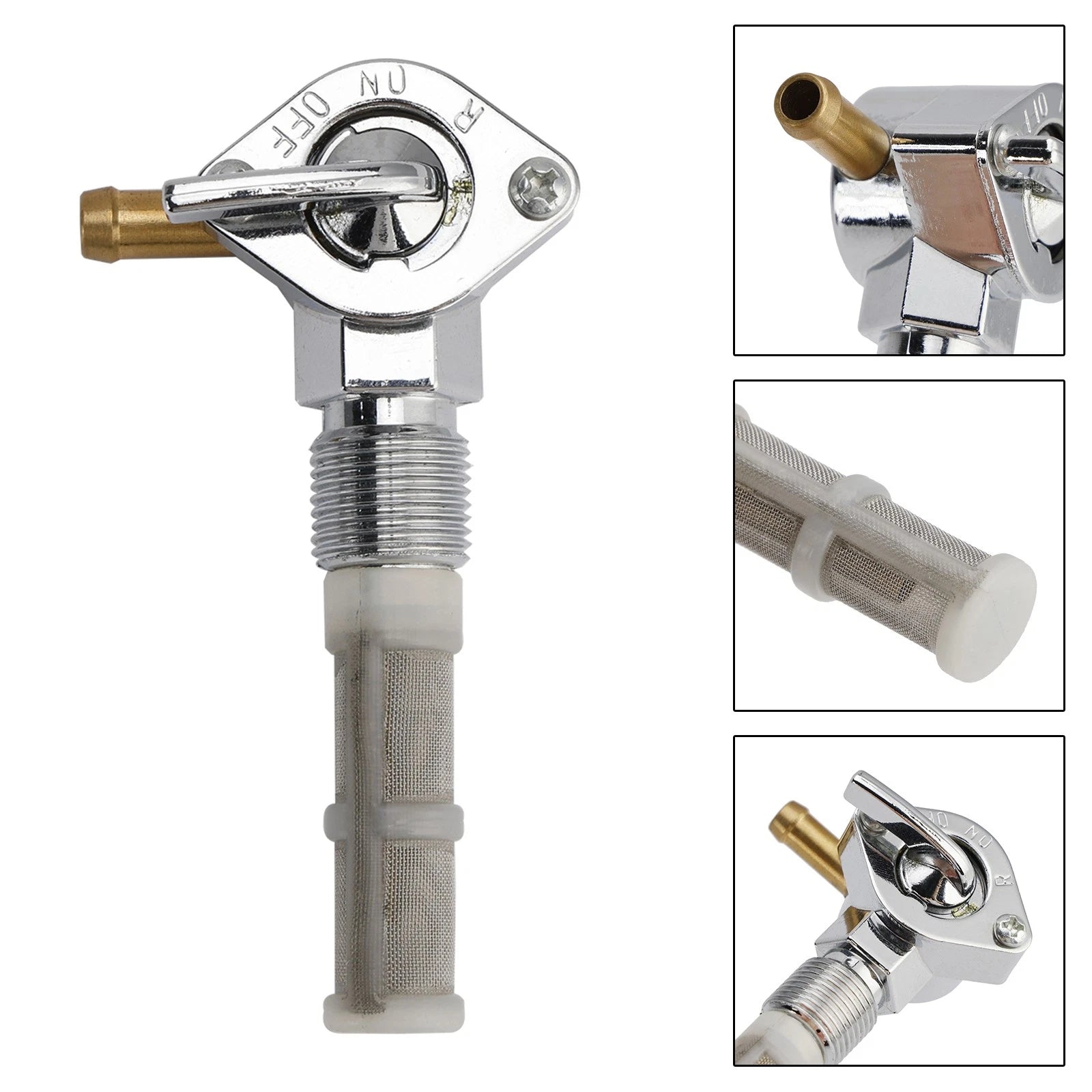 Gas Tank Fuel Cock Valve Petcock for Electra Glide FLB FLFB FLHB (1966–1969)