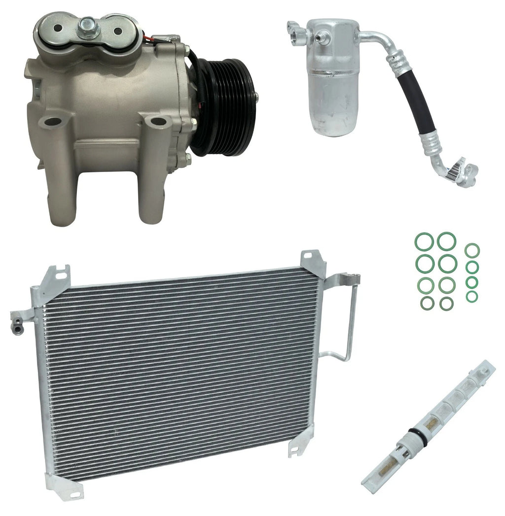 A C Compressor Kit With Condenser for Chevy Trailblazer 4.2L (2002–2009)