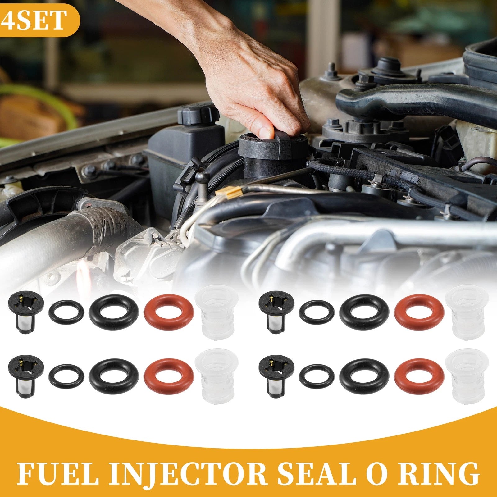 Fuel Injector Seal O Ring for Honda Civic CRV (KEIHIN, NBR Rubber)