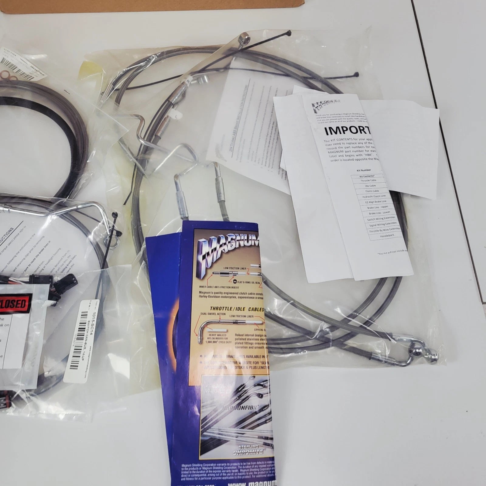 Magnum Handlebar Installation Kit for Harley (2017–2019) 12"-14" Ape Hangers