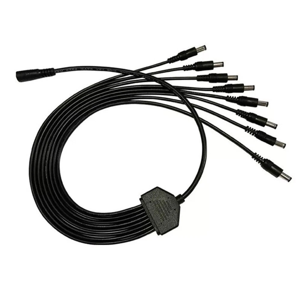 DC 5.5x2.1mm 12V 10A Power Supply Splitter Cable for CCTV LED Devices