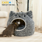 Cat Bed Cave for Dogs Cats Self Warming (Comfortable Soft Plush)
