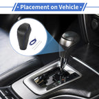 Gear Shift Knob Cover for Chevrolet Cruze (2011–2015) Black Carbon Fiber Blue