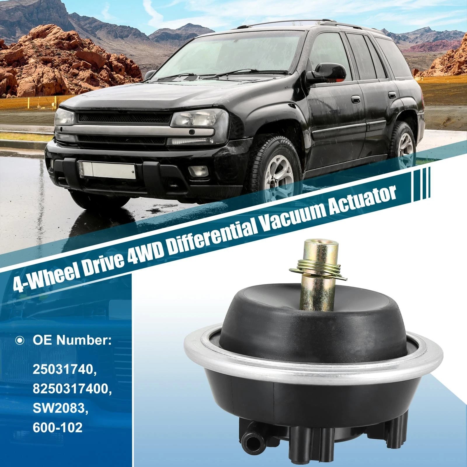 4WD Front Differential Vacuum Actuator 25031740 for Chevy S10 Blazer (1983–1994)