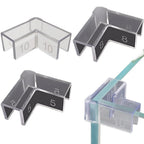 Set of 4 PVC Fish Tank Corner Protectors Anti Scratch Transparent Cover