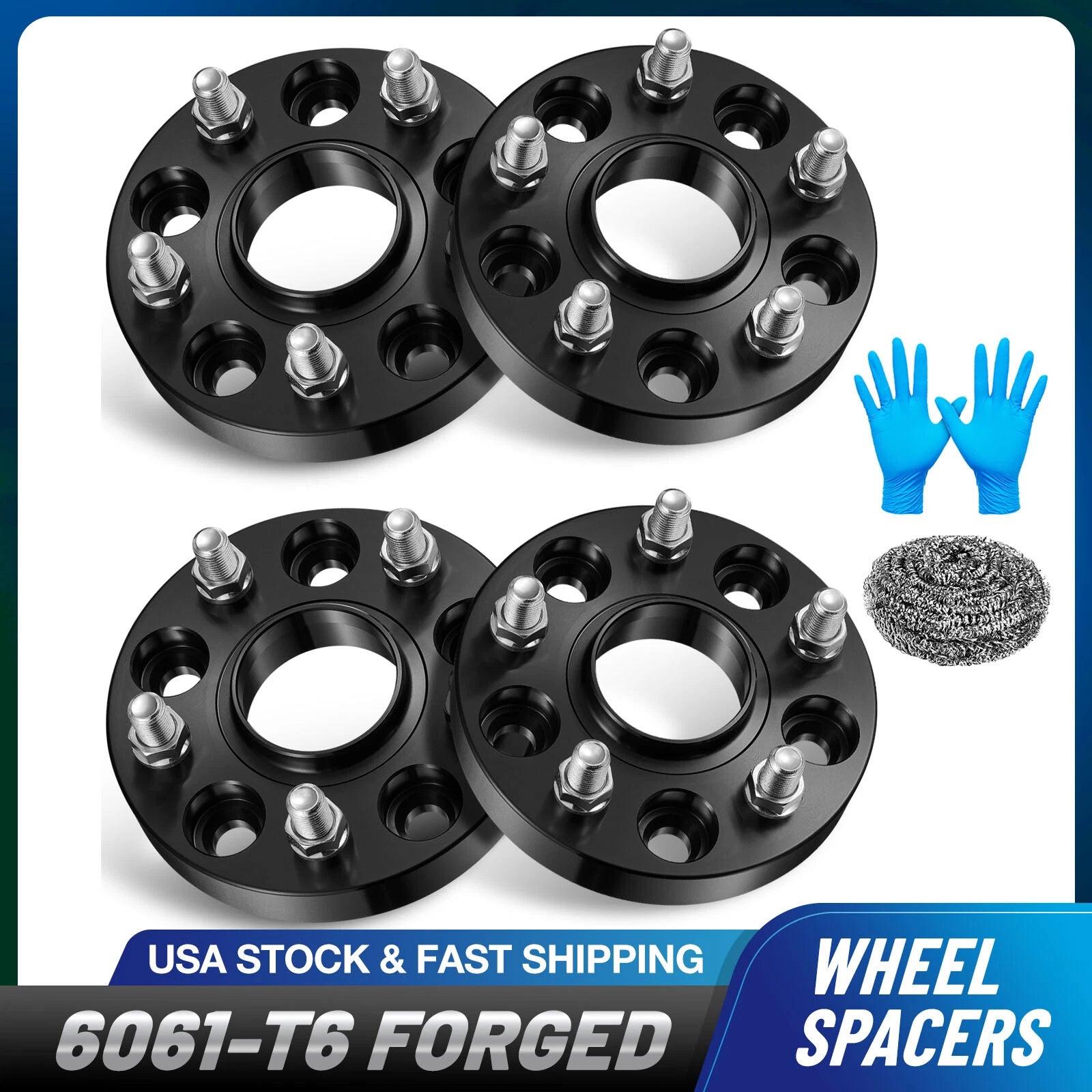 Set of 4 Hubcentric Wheel Spacers 1 Inch for Honda Civic Acura MDX