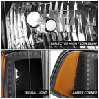 RGB LED Light Bar Headlight Assembly for Dodge Ram 1500-3500 (1994–2002)