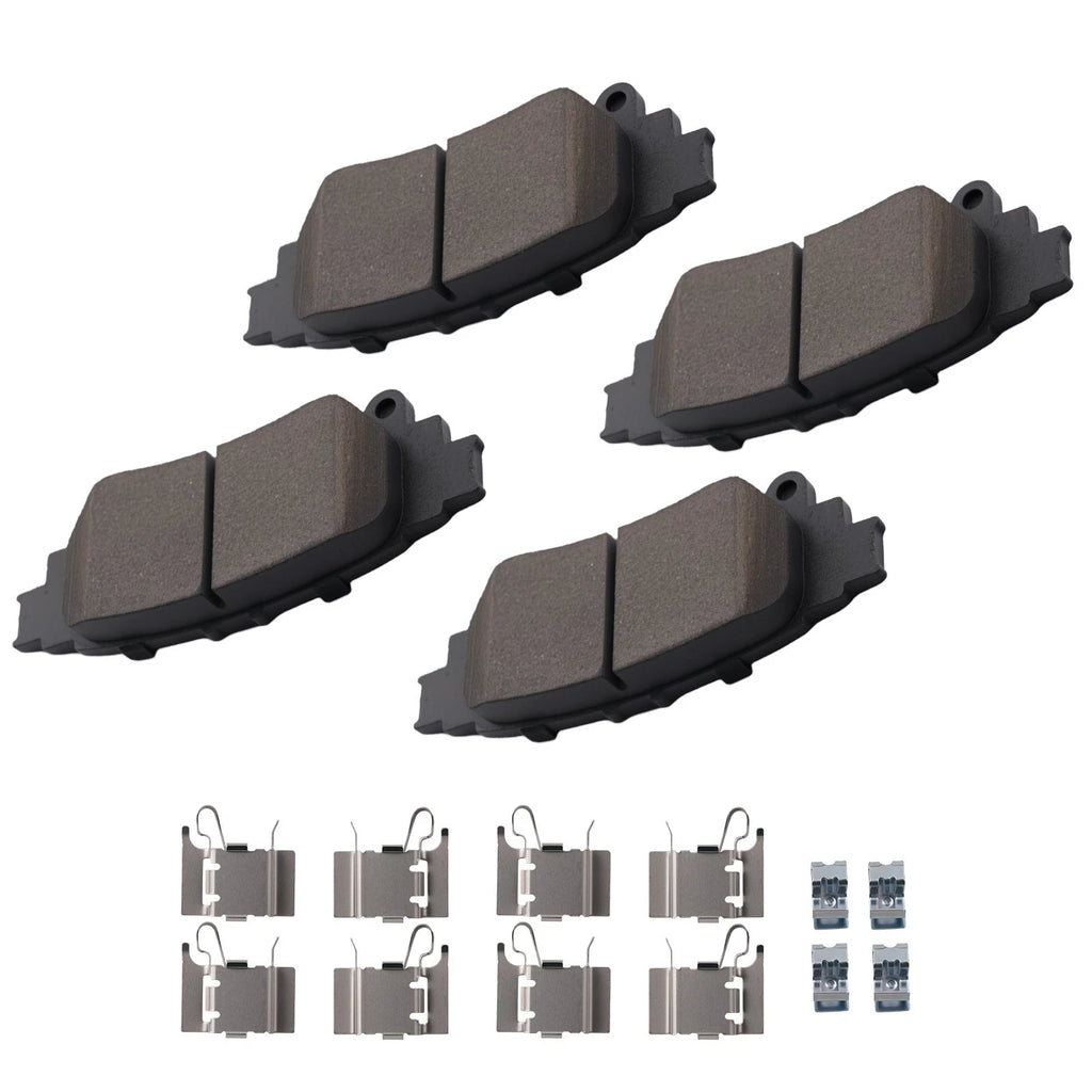 Set of 4 Rear Ceramic Brake Pads for Lexus IS200T (2016–2017) / IS250 (2014–2015)