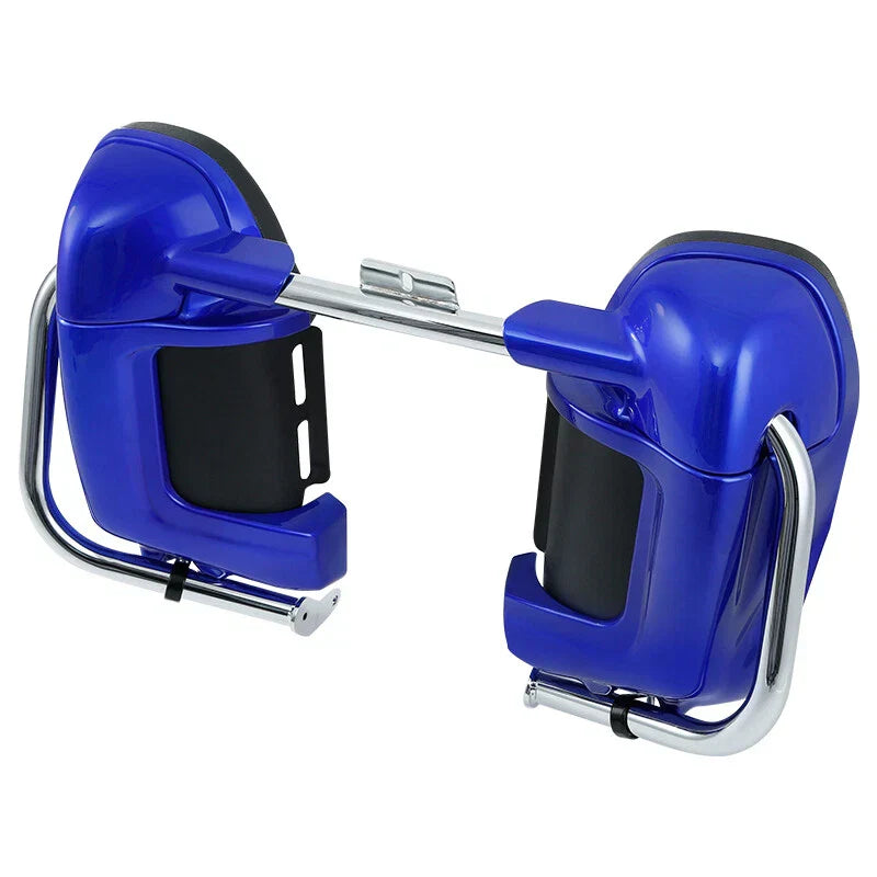 Lower Vented Blue Fairings & Engine Guard Bar for Harley Touring (1997-2008)