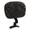 Front Driver Backrest for Harley Road Street Glide (2009–2024) Black Orange