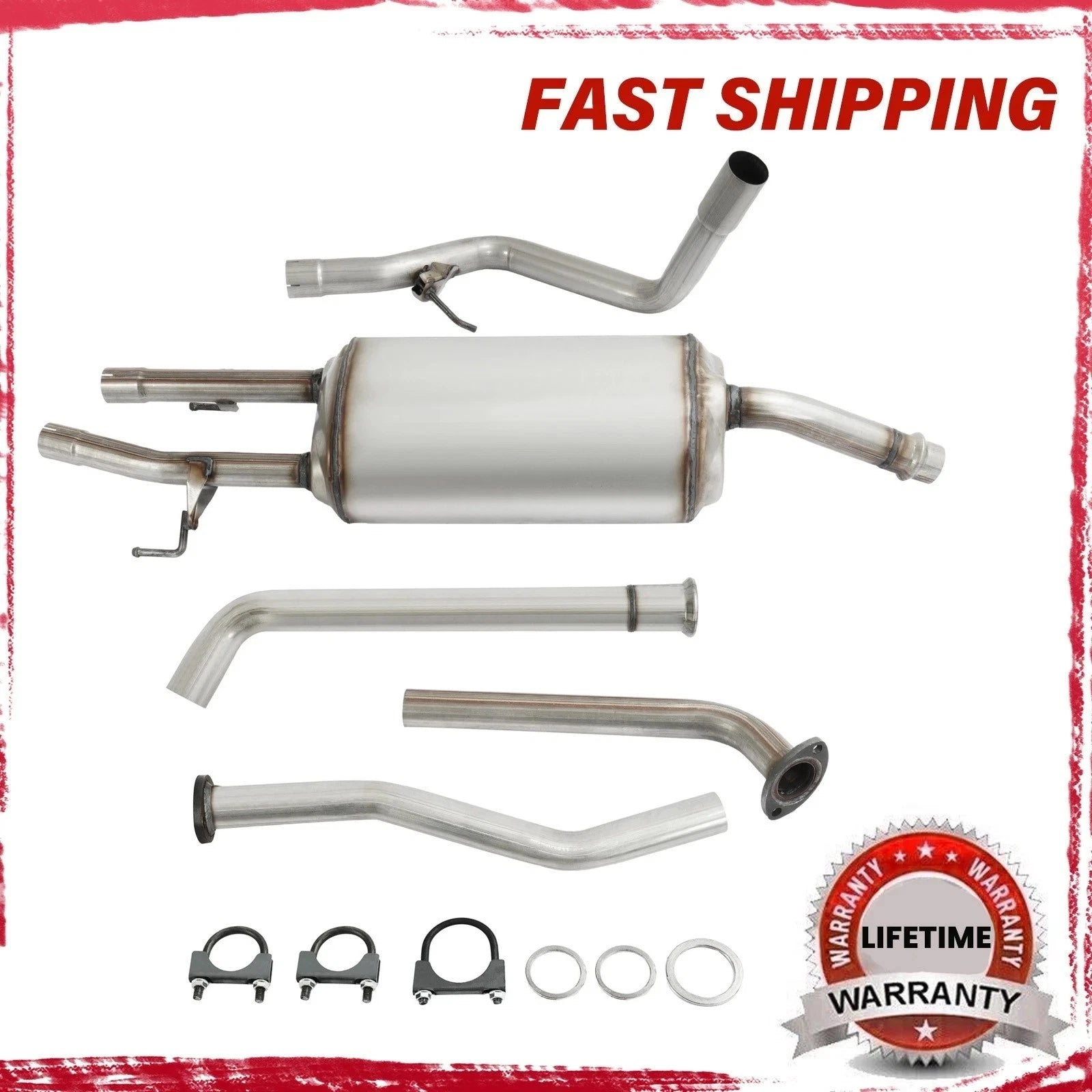 Muffler Exhaust System Assembly for Toyota Tundra (2007–2011) 4.0L 4.7L