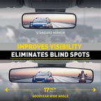 17-Inch Wide Angle Convex Rear View Mirror for Car Truck SUV