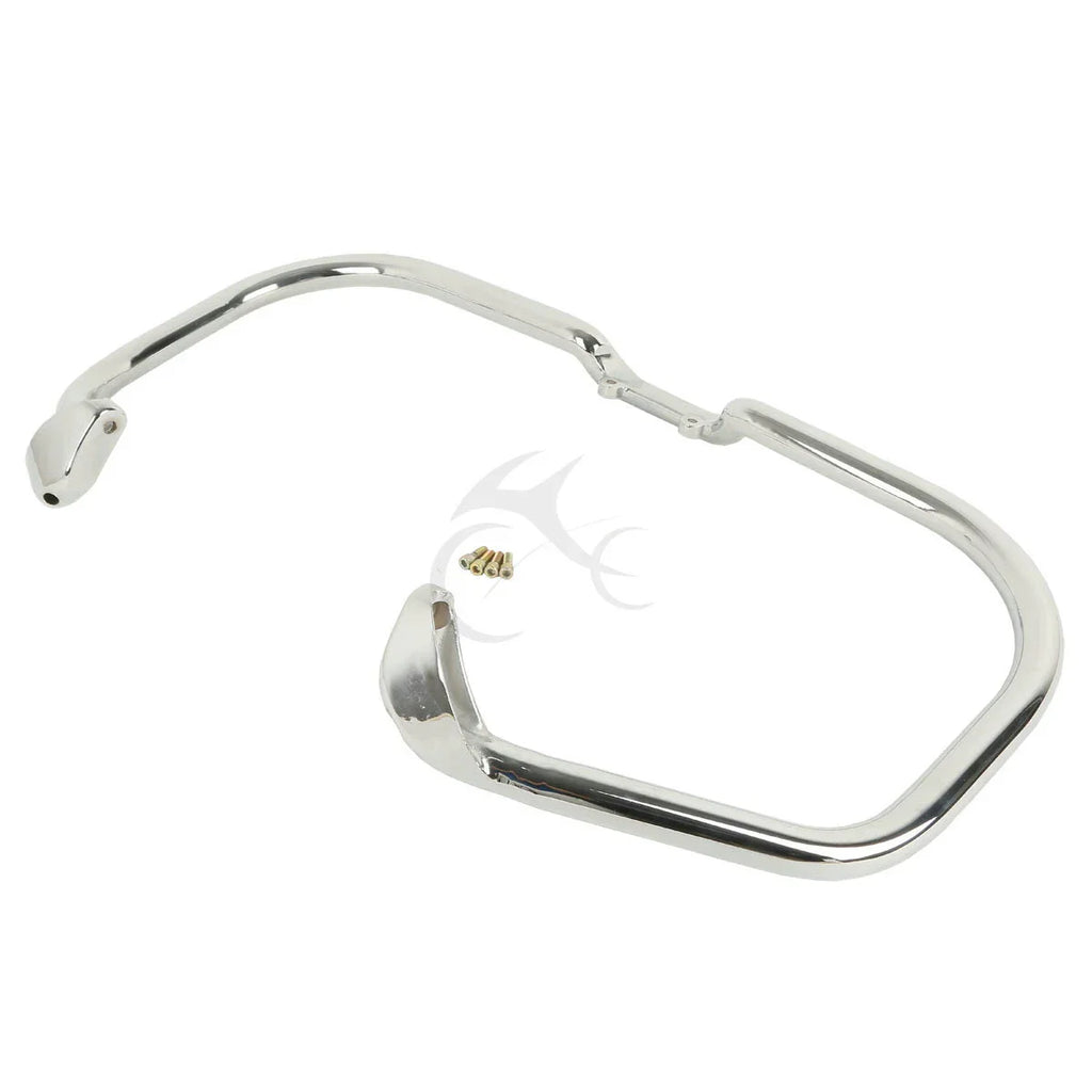 Chrome/Black Engine Guard Crash Bar for Indian Chieftain Roadmaster (2014-2025)