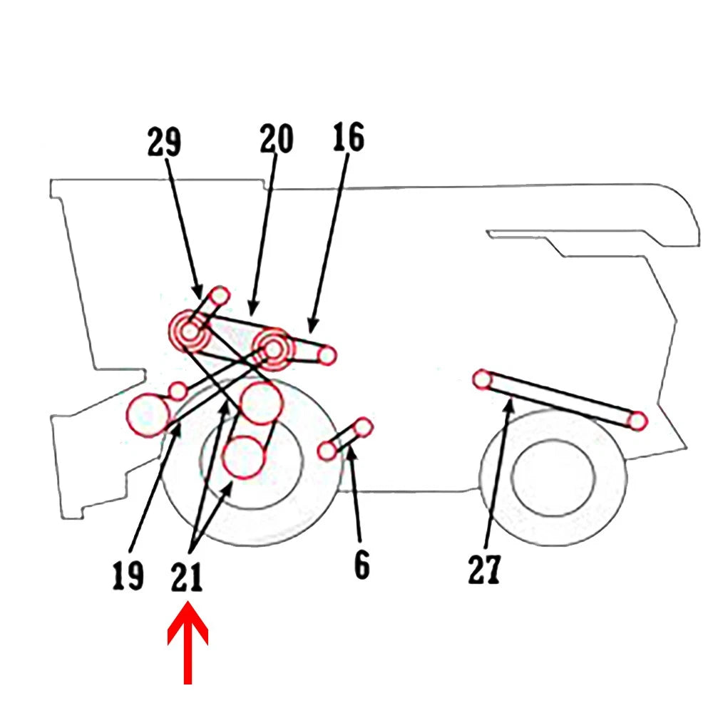 Upper or Lower Propulsion Belt for John Deere Combine (AMH75847, H75847)