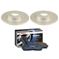 Set of 2 Bosch Rear Solid Rotors & Ceramic Brake Pads for Mazda (2003–2003)