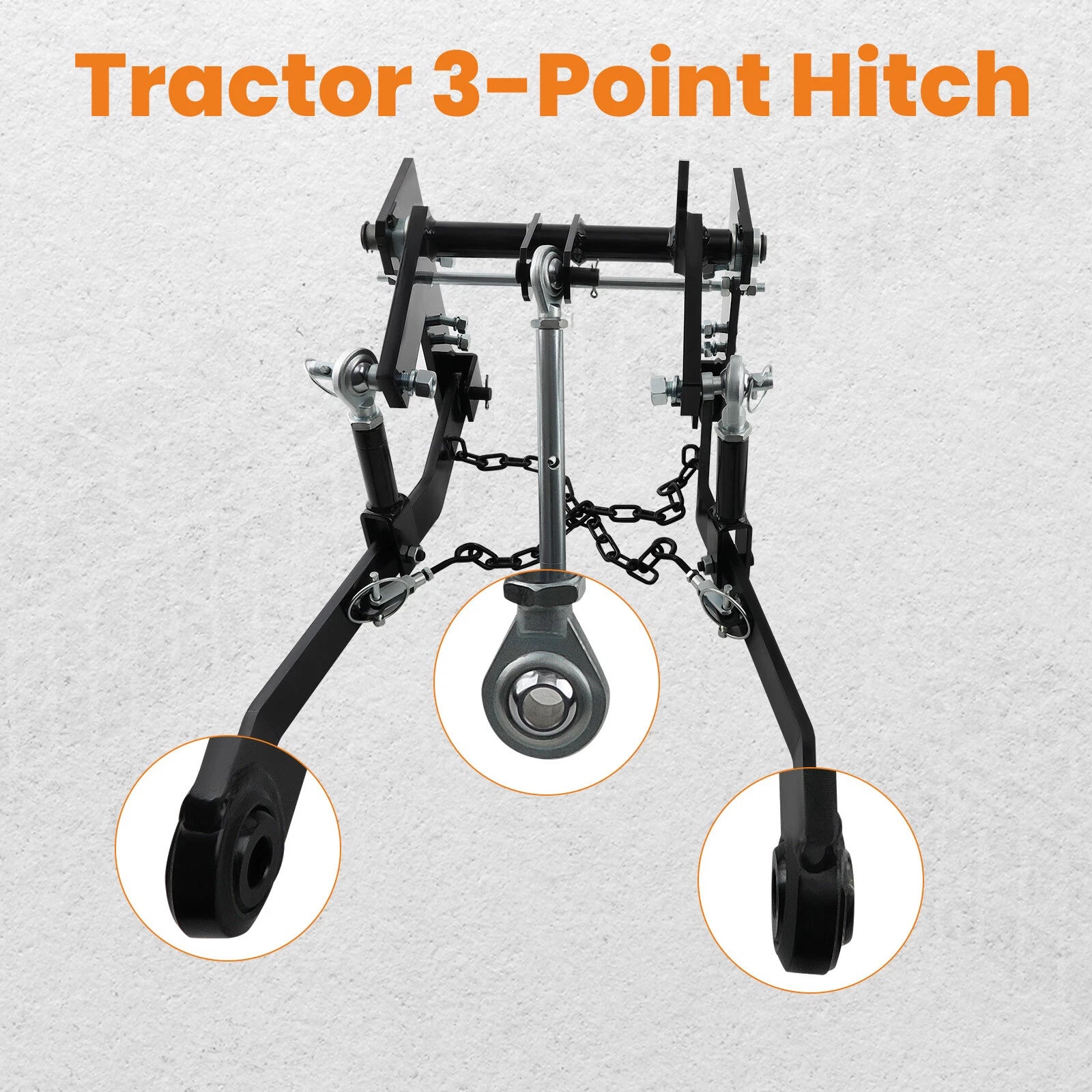 Rear 3 Point Hitch Kit for John Deere 140, 300, 317 (Closed Frame)