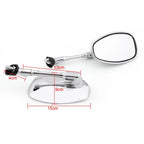 10mm Motorcycle Rear View Mirrors for Suzuki GSF250 Bandit 250/400/600 SV1000 (1995–2006)