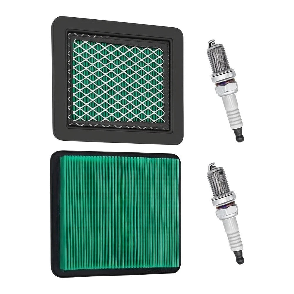 Set of 4 Air Filters Plus Spark Plugs for Honda Lawnmowers