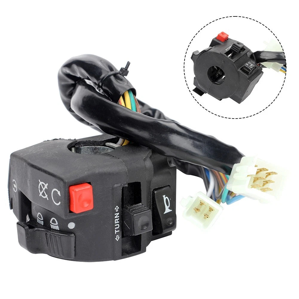 Handlebar Switch for Motorcycle Lights and Signals (Universal Fit)