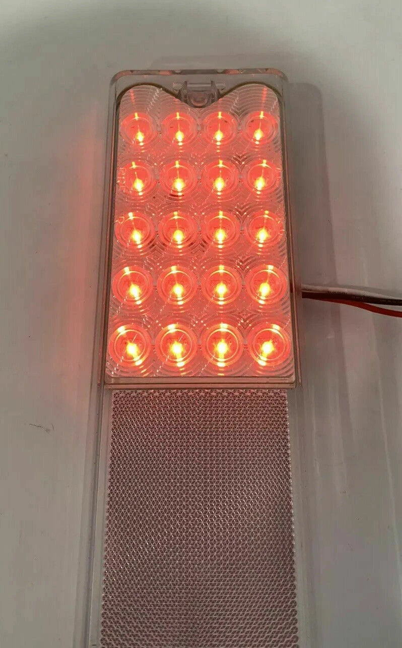 Clear Tail Lights Red LED Pair for 1967–1972 Chevy GMC Fleetside Pickup