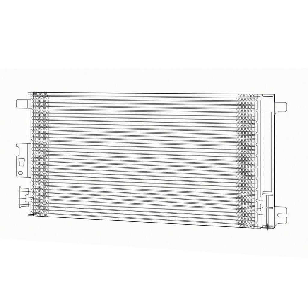 Replacement A/C Condenser with Receiver Drier for Toyota Hilux (2012–2016)