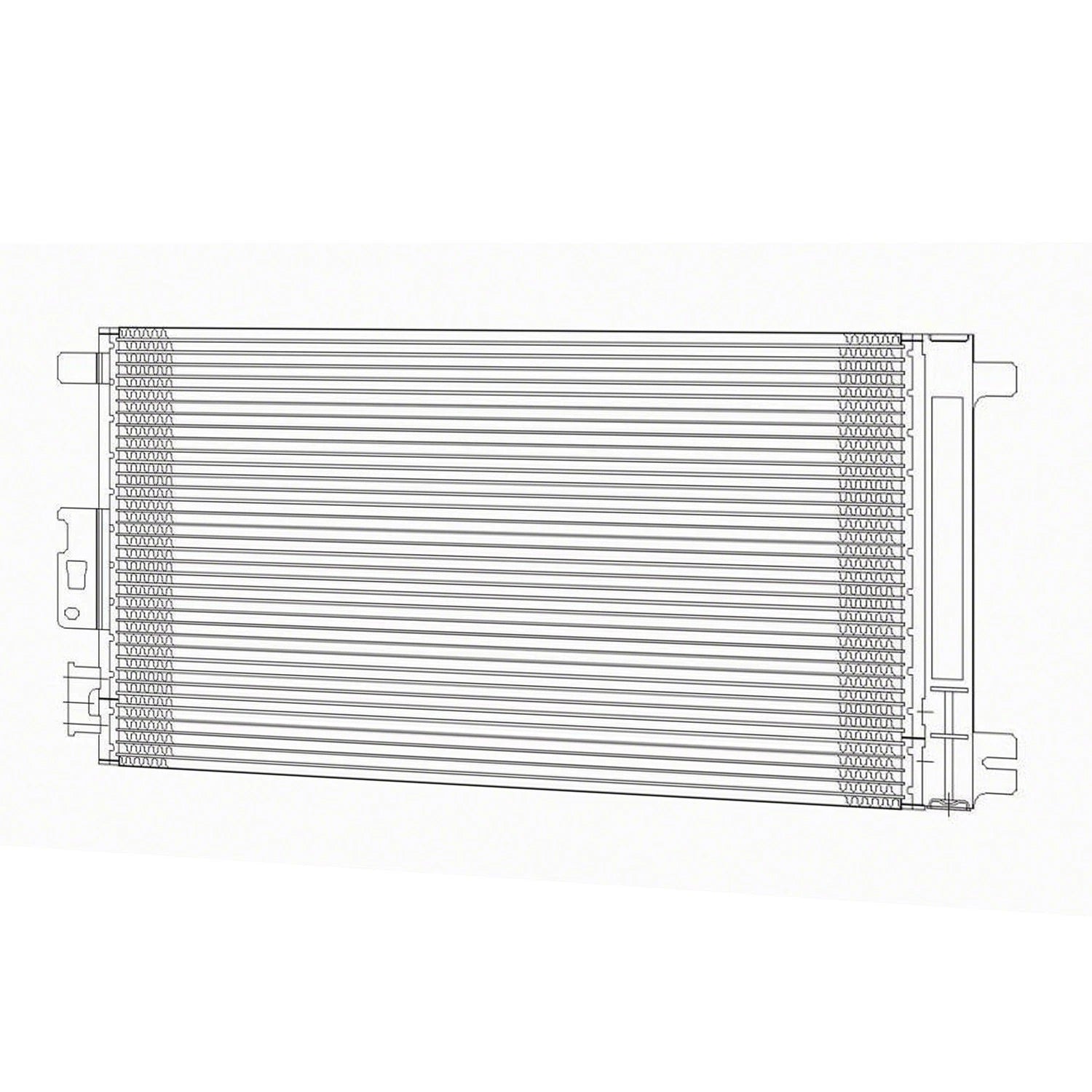 Replacement A/C Condenser with Receiver Drier for Toyota Hilux (2012–2016)
