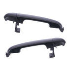 Door Handle Outer Set of 2 Black Rear Left & Right for Hyundai i30 (2007–2012)