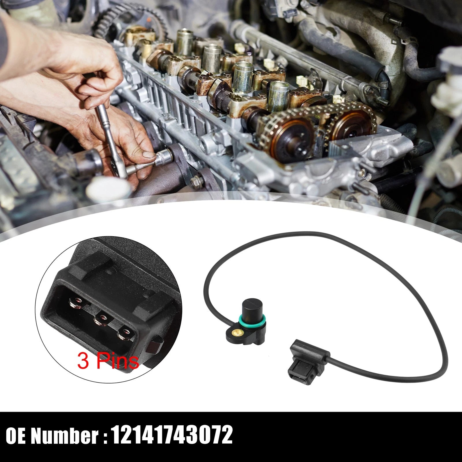Camshaft Position Sensor for BMW 318i 1.9L (1996–1998) 12141743072