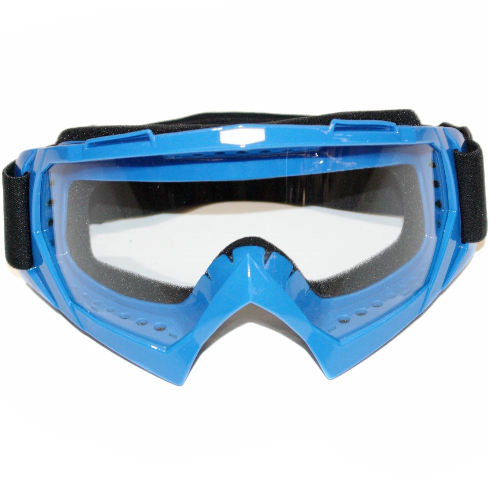 Clear Blue Motocross Goggles for Dirt Pit Bike (Anti-Fog, UV Protection)