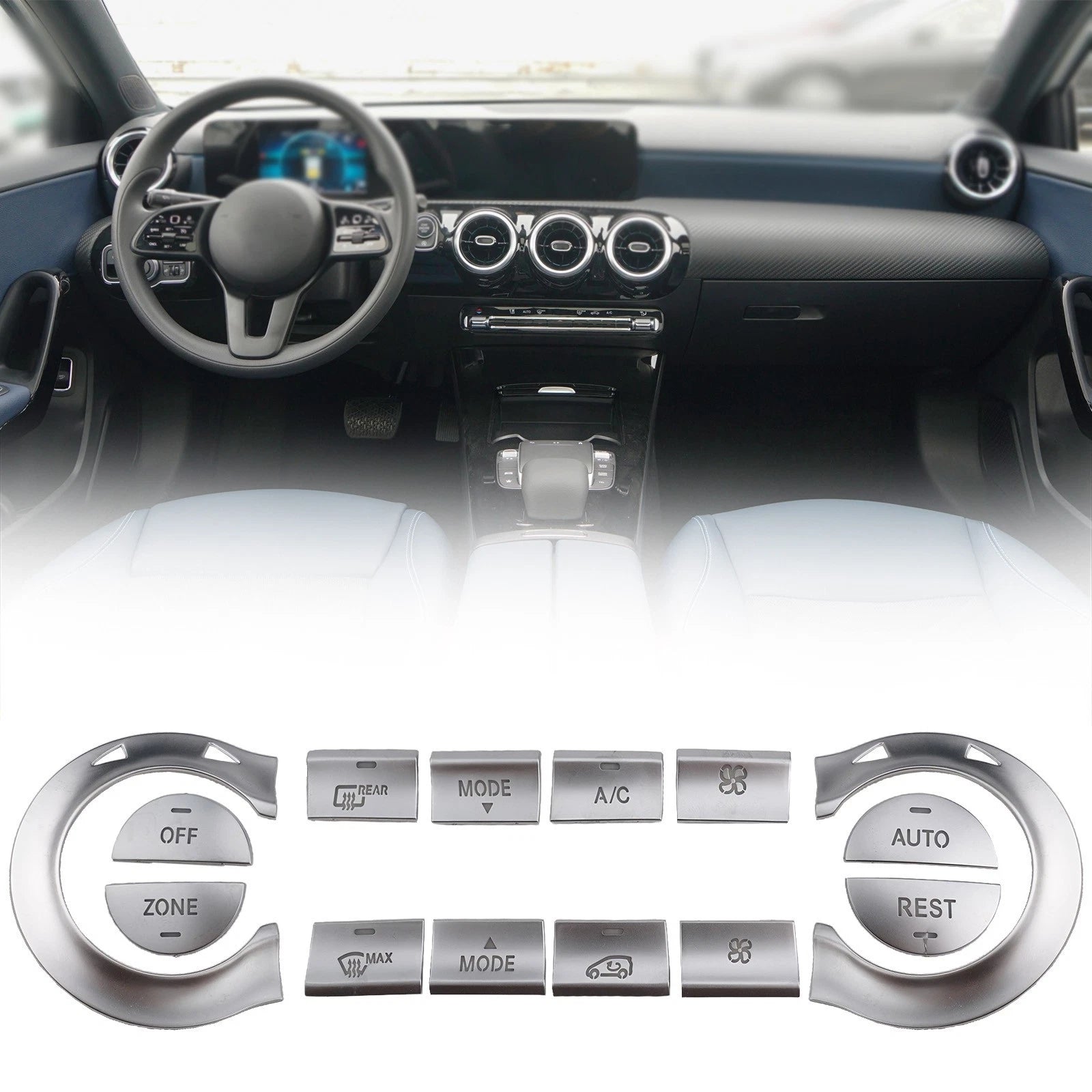 Air Conditioning Buttons Trim for Mercedes C117 X156 (2013–2019)