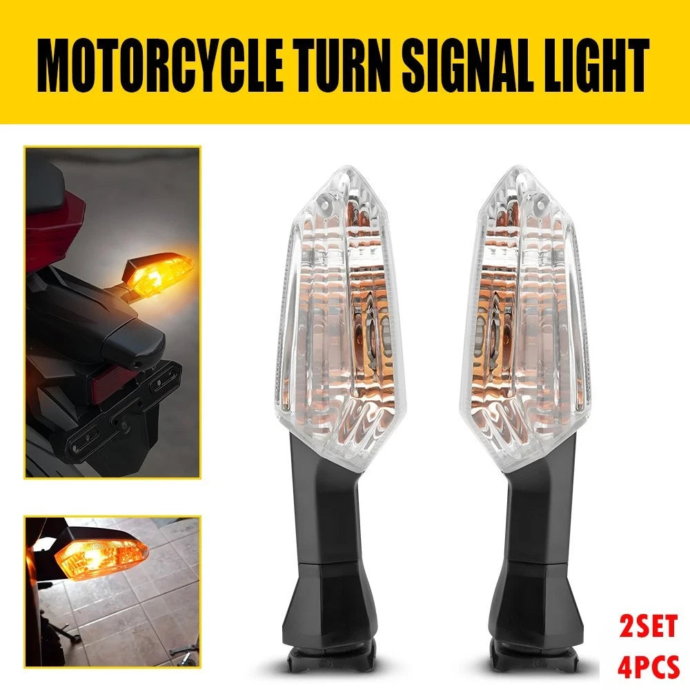 4X Rear Turn Signal Lights for Kawasaki Ninja 300 650 1000 ER-6F (2013–2020)