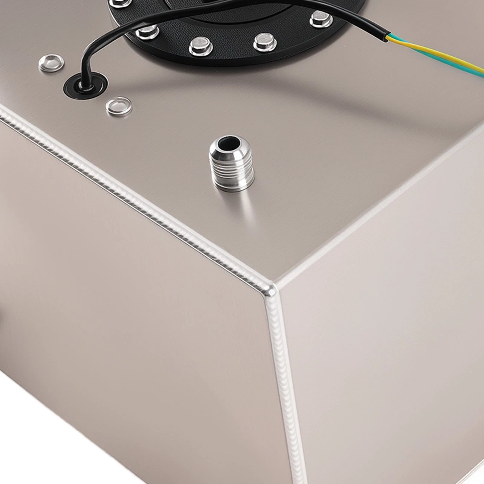 8 Gallon Racing Fuel Cell Tank for Universal Applications (Aluminum, Black)