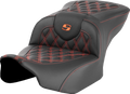 SADDLEMEN Roadsofa Seat for Harley FLTR/FLHX (without Backrest, Orange)